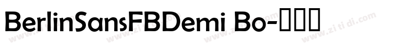 BerlinSansFBDemi Bo字体转换
